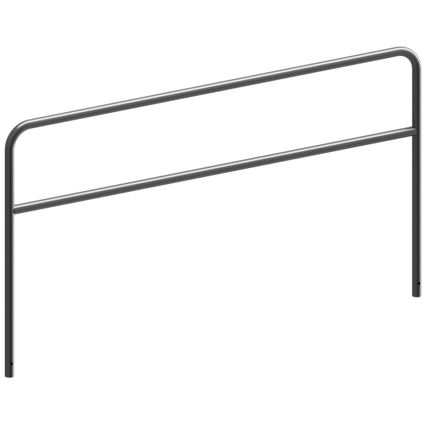 Hoop of steel tube |  48 x 2,5 mm | with cross bar | for casting in concrete | total width 2500 mm | total height 1400 mm | hot-dip galvanized